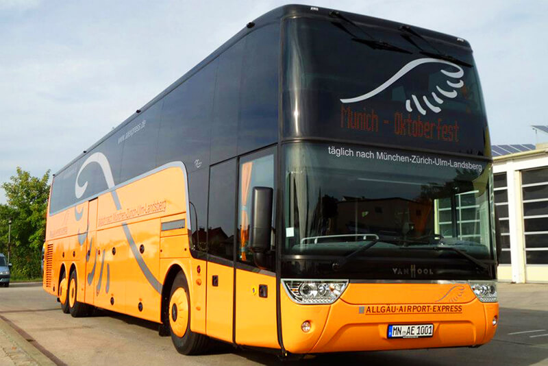 Автобус из аэропорта Мемминген в Мюнхен