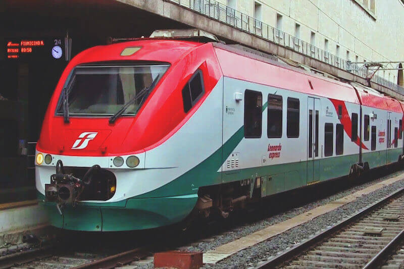 Train from Leonardo Express Airport Fiumicino to Rome