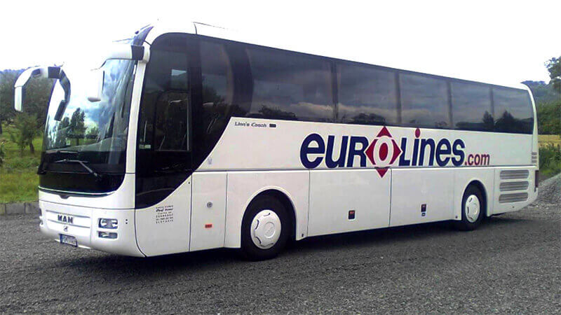 Bus Eurolines in Rome